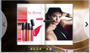 Screenshot of Estee Lauder HTML5 Flipbook